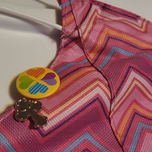 Pink Chevron Kids Dress Jewelry Organizer - Picture 3 of 9